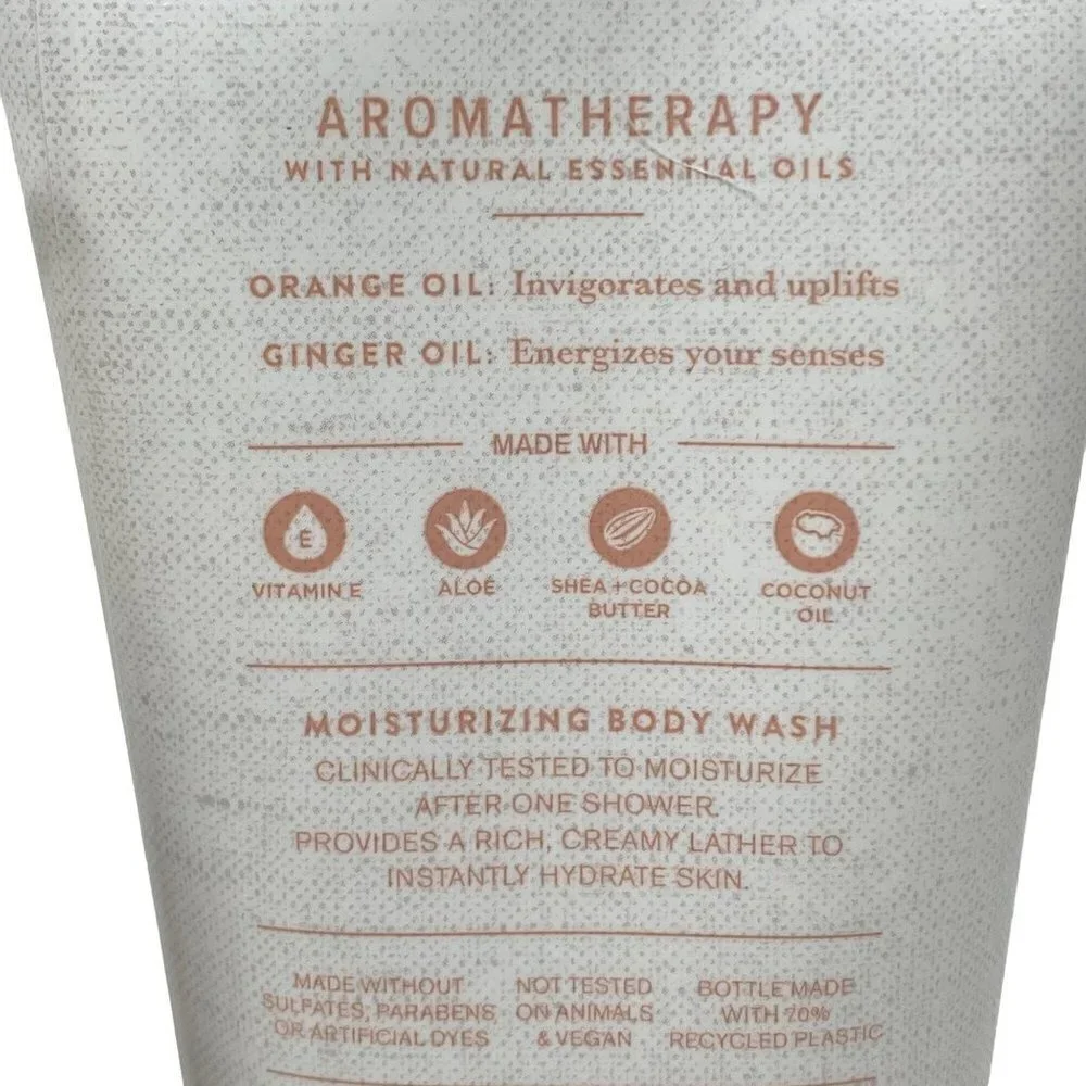 Aromatherapy Orange Ginger Moisturizing Body Lotion and Body Wash Gift Set